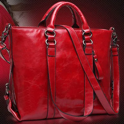 2015 New Fashion Genuine Leather bags Tote Women Leather Handbags Women Messenger Bags Shoulder Bags Hot Vintage bags popular