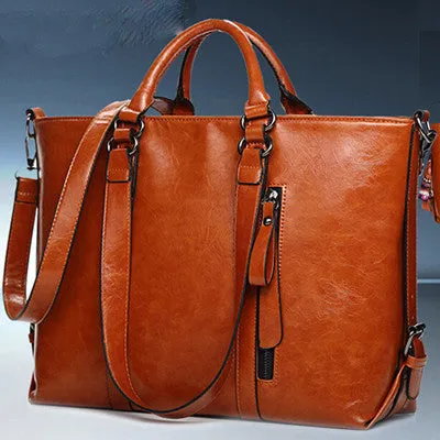 2015 New Fashion Genuine Leather bags Tote Women Leather Handbags Women Messenger Bags Shoulder Bags Hot Vintage bags popular