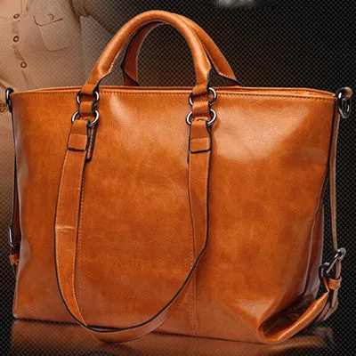 2015 New Fashion Genuine Leather bags Tote Women Leather Handbags Women Messenger Bags Shoulder Bags Hot Vintage bags popular