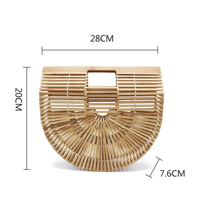 2017 Women Famous Brand Luxe Beach Bag for Bamboo Handbags Luxury Designer Women Tote Summer Straw Bag Travel Clutch