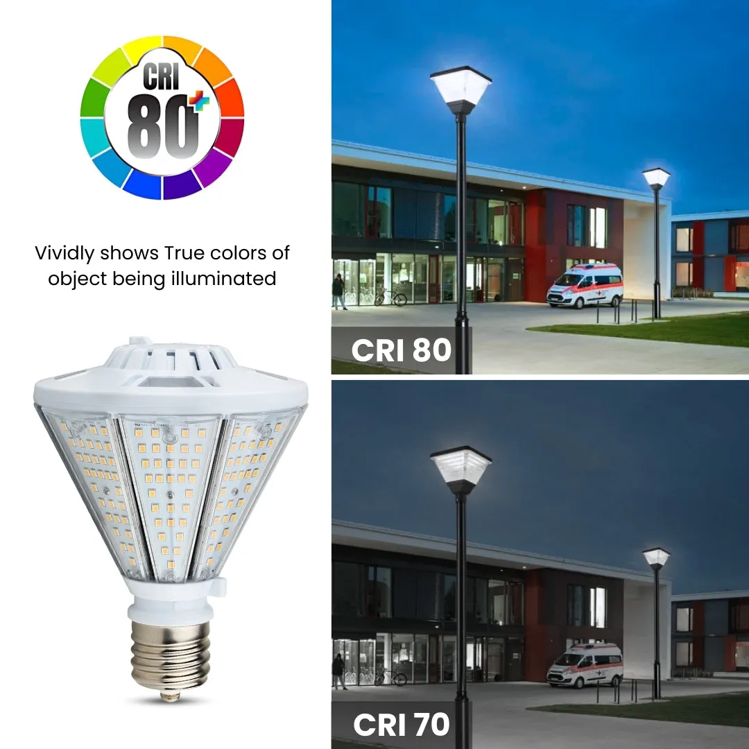 30W LED Corn Bulb Post Top - Bottom Socket - Mogul Base (E39) - (UL)