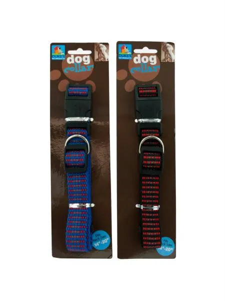 Adjustable Woven Dog Collar (Available in a pack of 24)