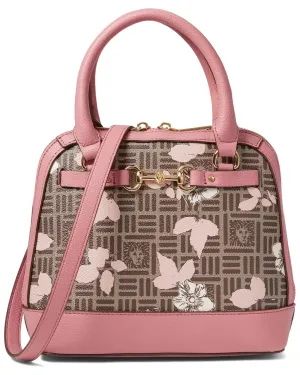 Anne Klein Logo Dome With Horsebit Bag, pink