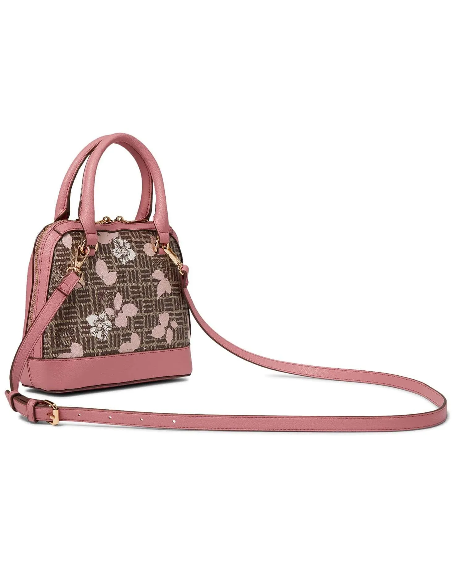 Anne Klein Logo Dome With Horsebit Bag, pink