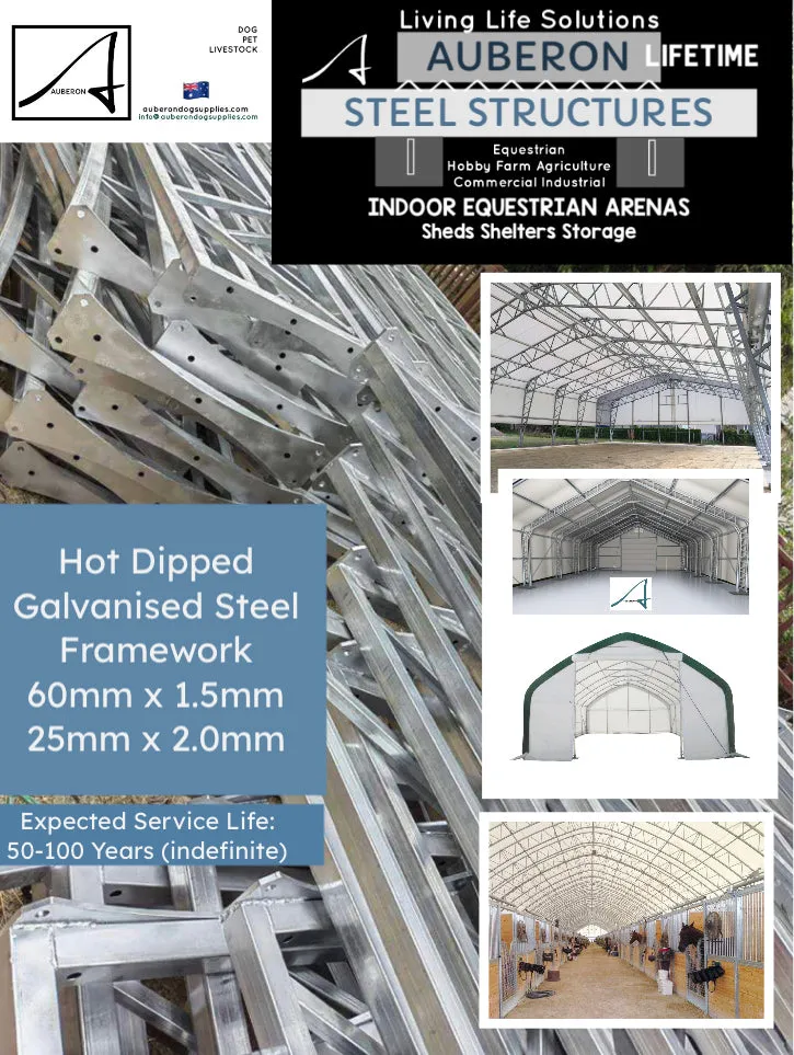 Auberon LifeTime Steel Structures Sheds Shelters Storage new to Australia!