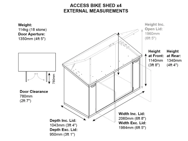 Bike Storage x4