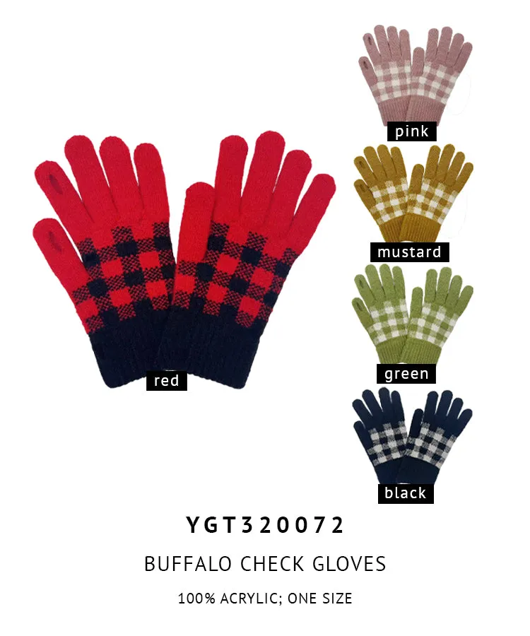 Buffalo Check Gloves