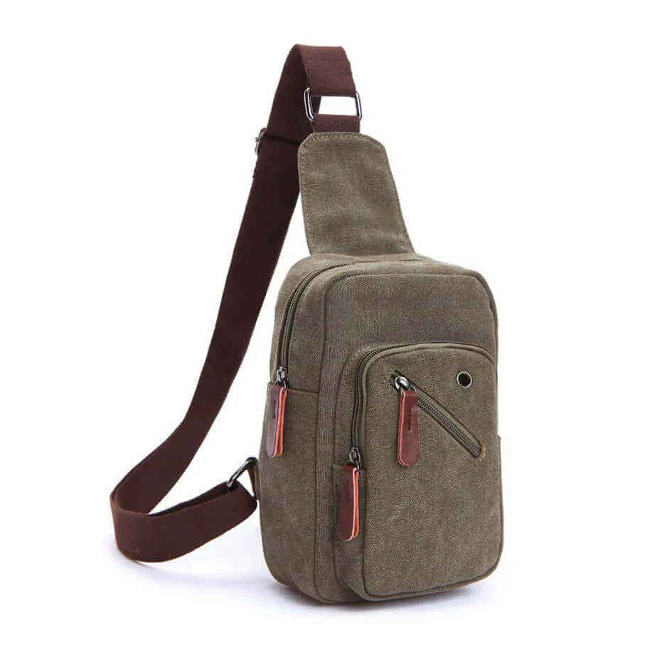 Canvas Sling Bag for Men & Women | Versatile Chest Bag