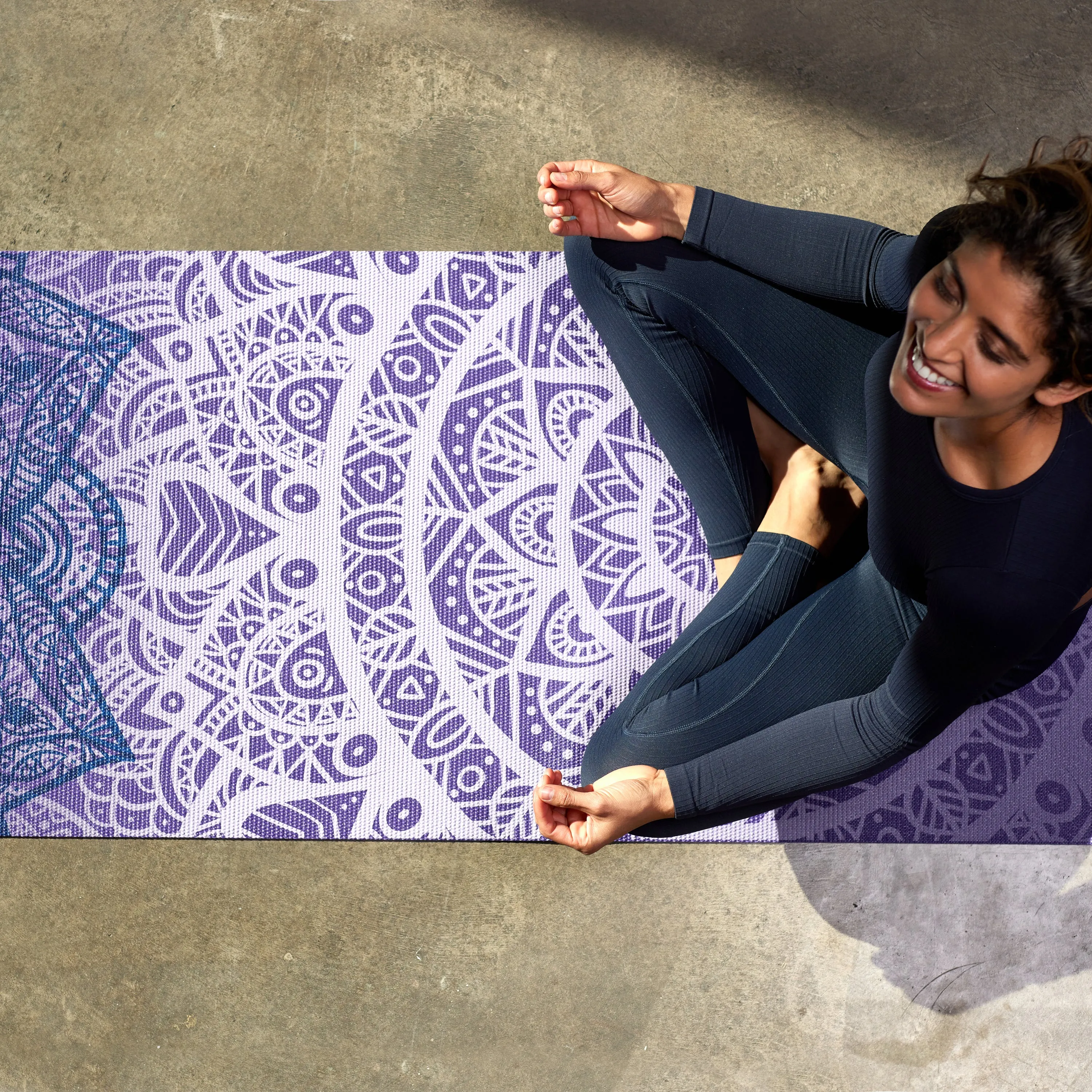 Classic Yoga Mat (4mm) - Purple Lattice