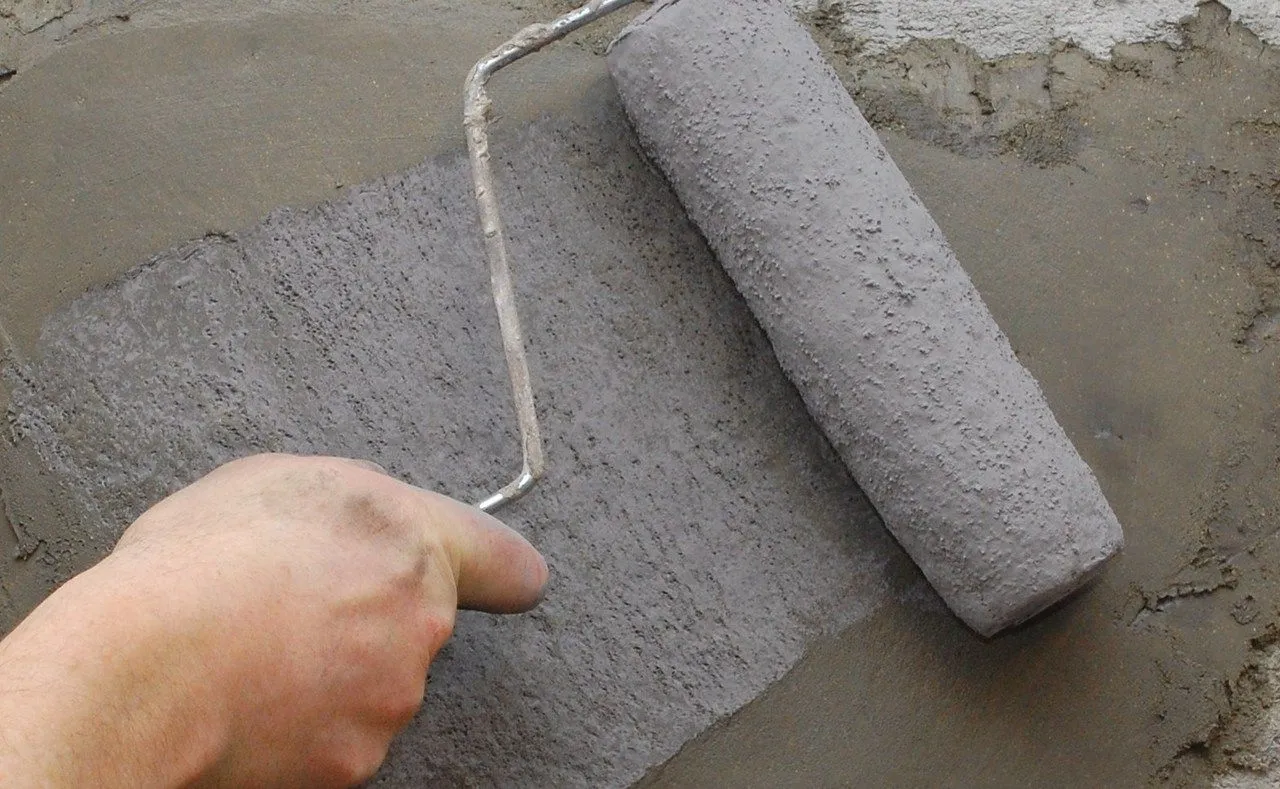 Concrete Texture Roller Sleeve - Lightweight Vertical Stamping - Light Stone