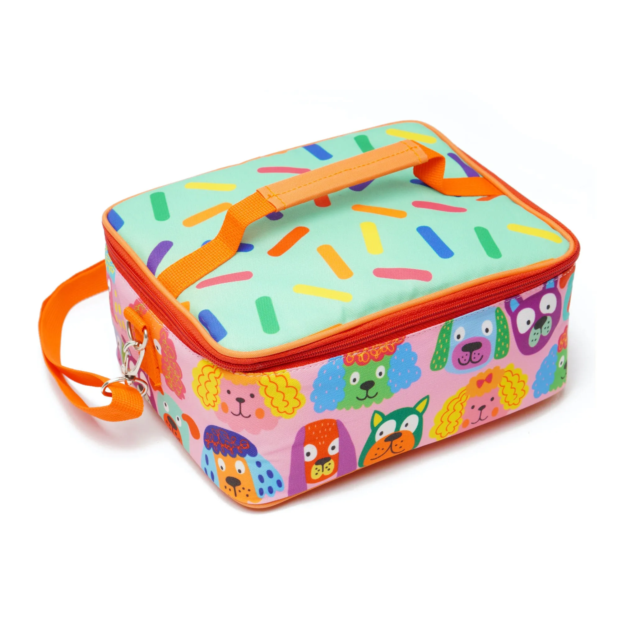 DooWop Kids Insulated Square Lunch Bag - Puppy Power