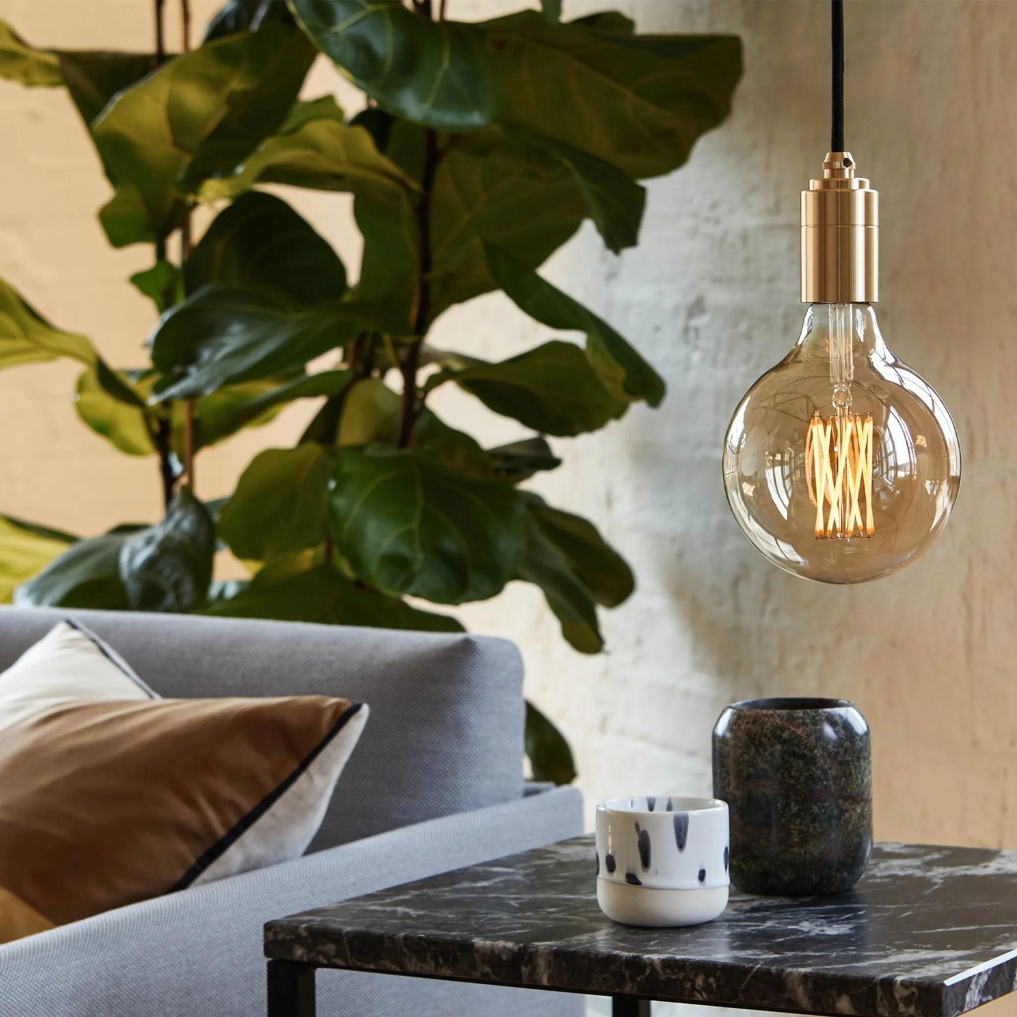 Gaia Pendant Light in Brass