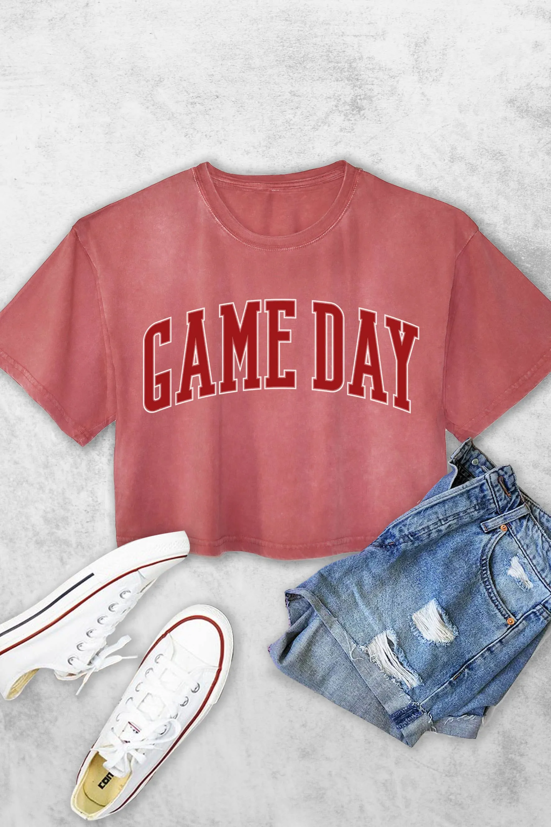 GAME DAY PUFF WOMEN'S VINTAGE GRAPHIC CROP TOP