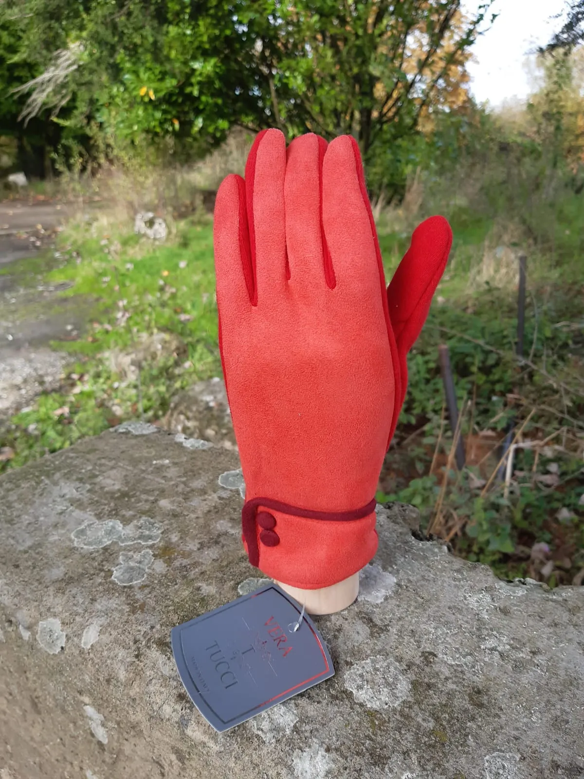 Jane Faux Suede Gloves - G26