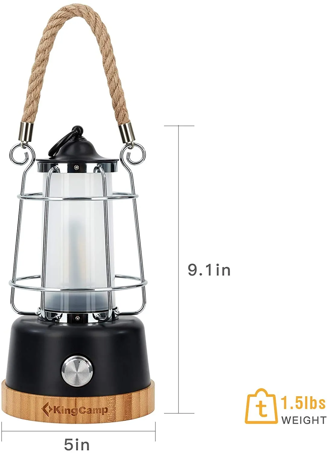 KingCamp Adjustable Brightness Rechargeable Lantern