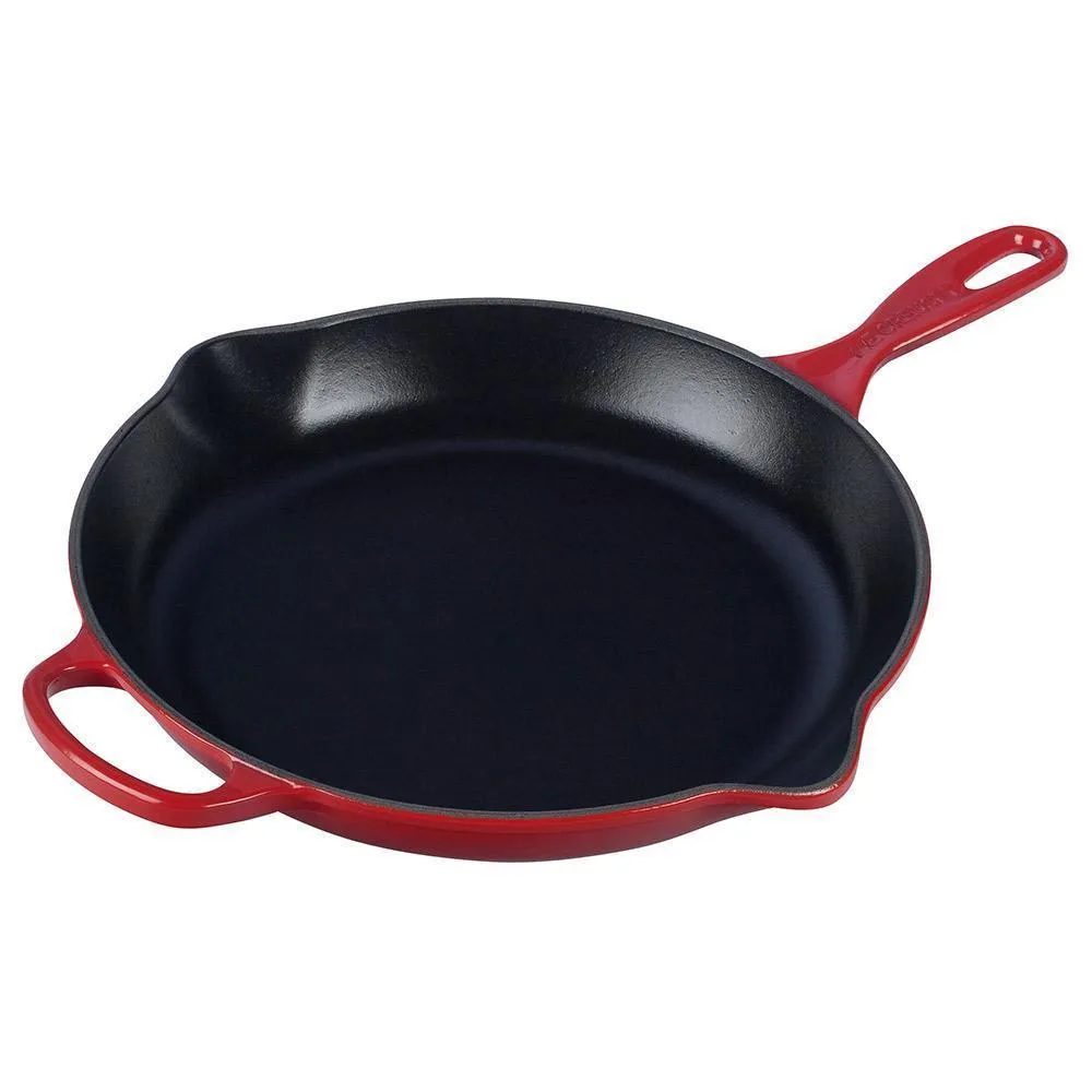 Le Creuset 11.75″ Enameled Cast Iron Signature Round Skillet with Handle