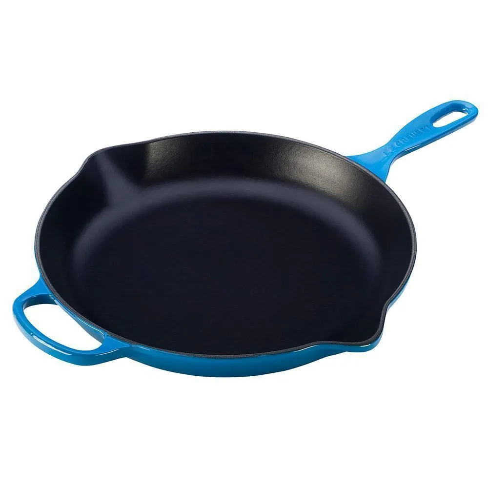 Le Creuset 11.75″ Enameled Cast Iron Signature Round Skillet with Handle