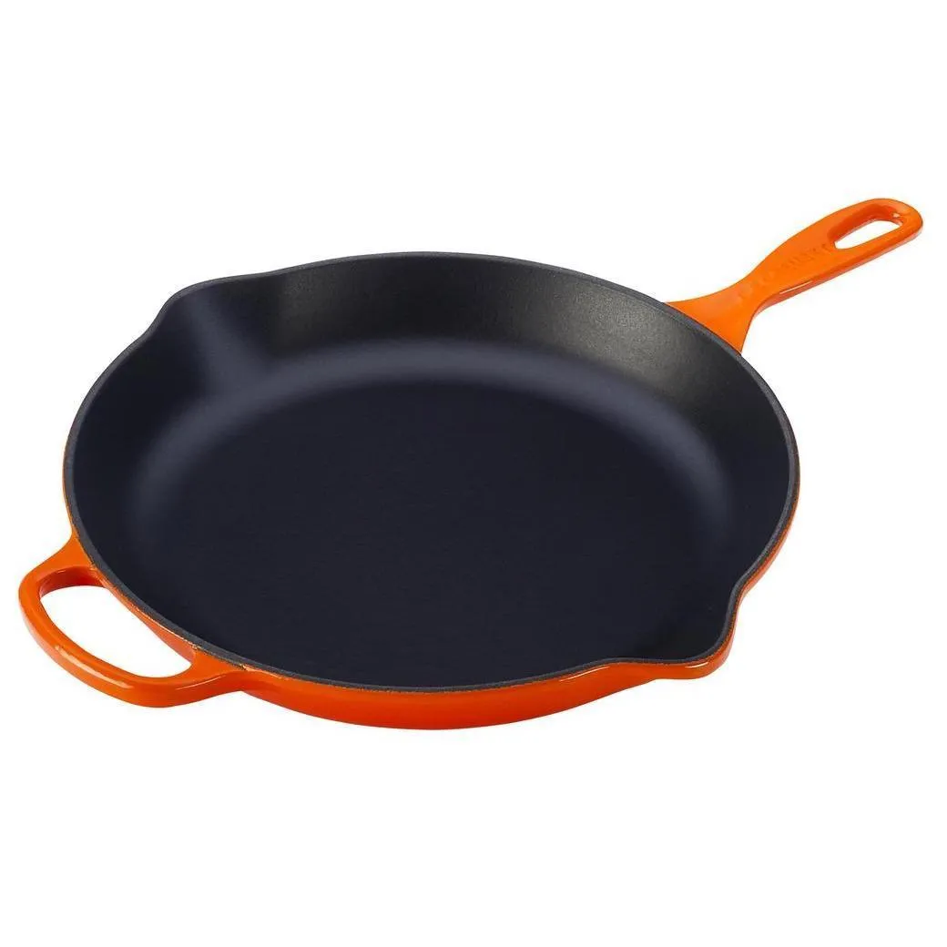 Le Creuset 11.75″ Enameled Cast Iron Signature Round Skillet with Handle