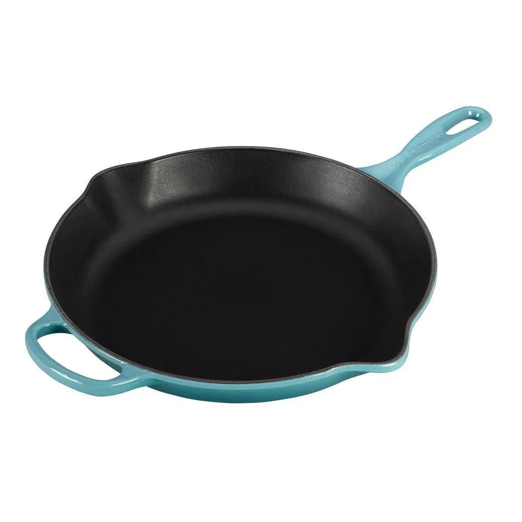 Le Creuset 11.75″ Enameled Cast Iron Signature Round Skillet with Handle