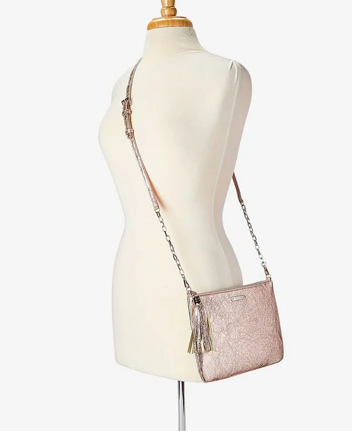 Leather shoulder bag Chelsea GiGi New York, gold