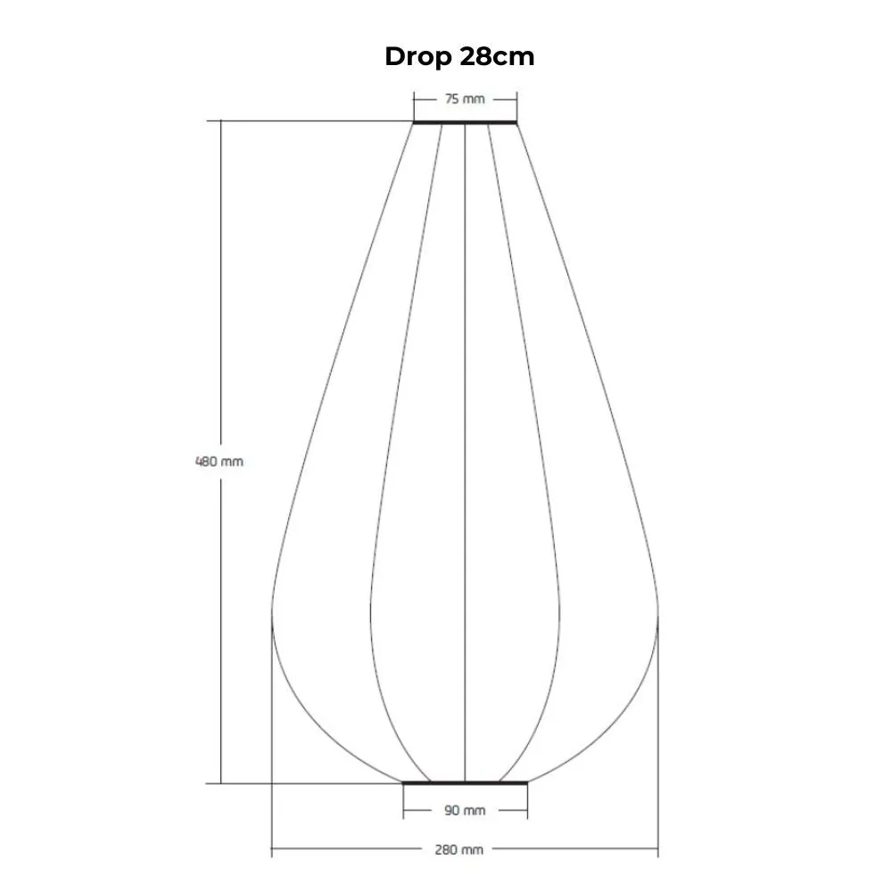 Lumiz Outdoor LED Solar Lantern - Drop 28cm