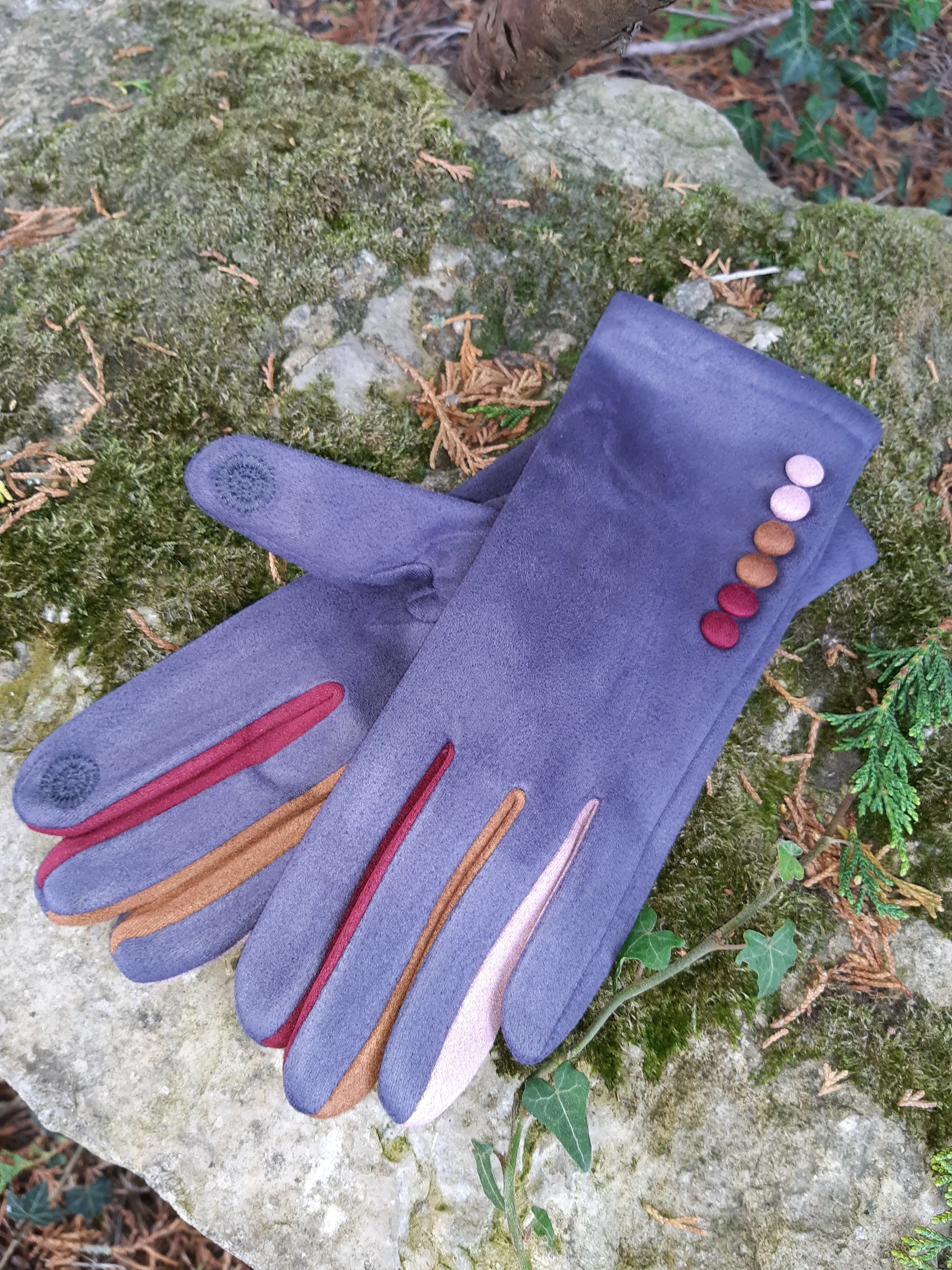 Margot Faux Suede Touch Screen Glove - G05