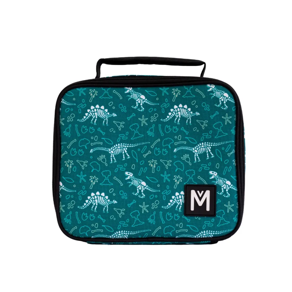 MontiiCo Insulated Lunch Bag - MEDIUM - Dinosaur Land GREEN