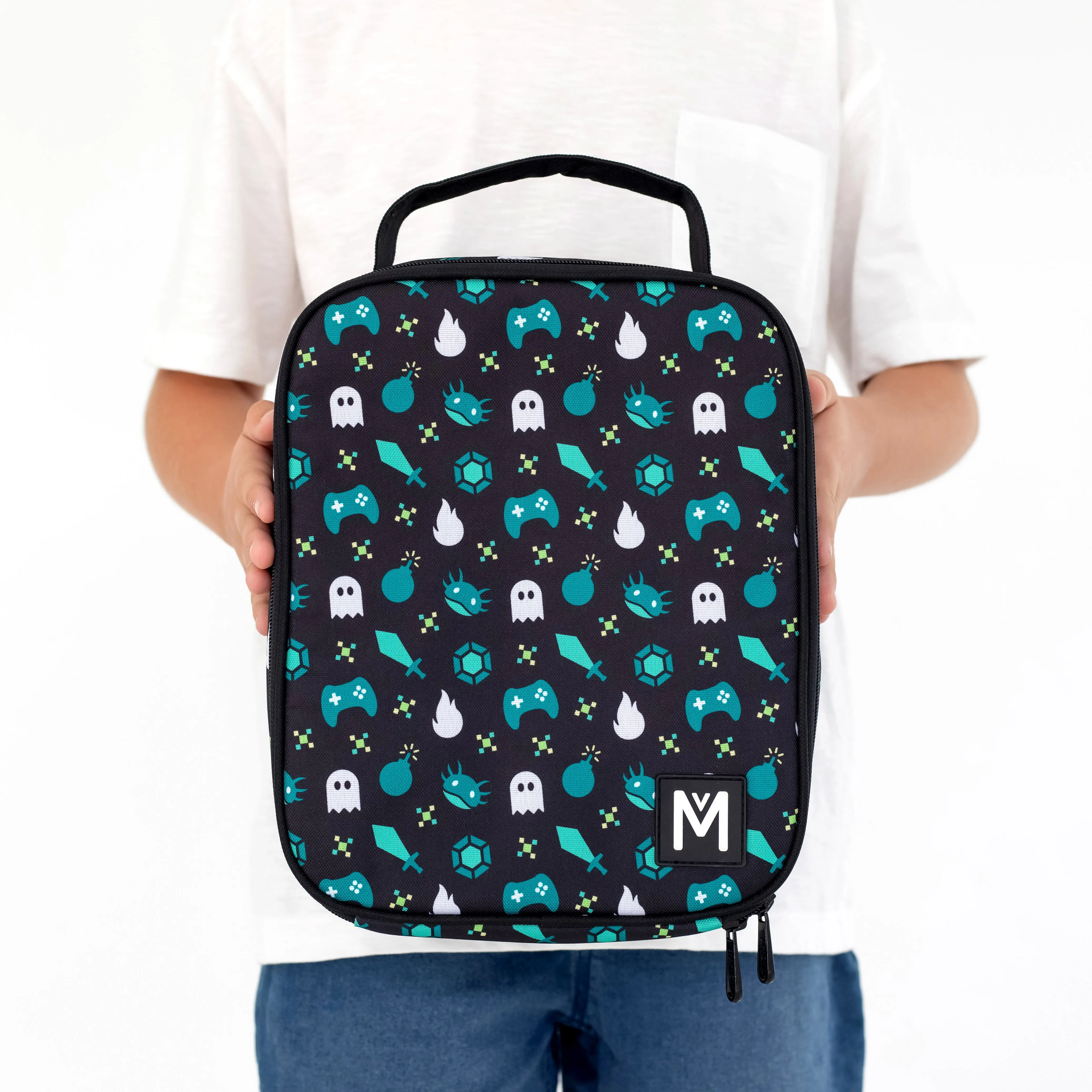 MontiiCo Large Insulated Lunch Bag - Game On