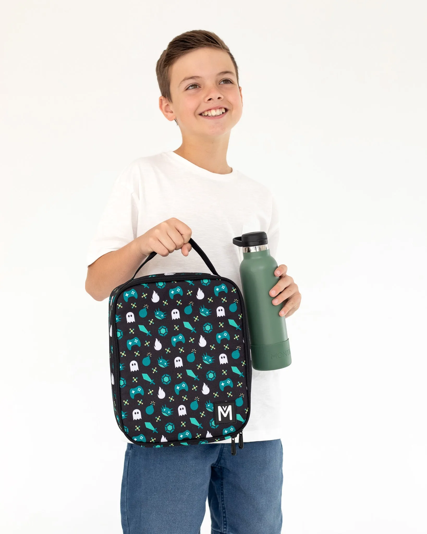 MontiiCo Large Insulated Lunch Bag - Game On