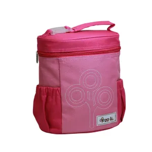 NOM NOM Insulated Lunch Bag- Pink