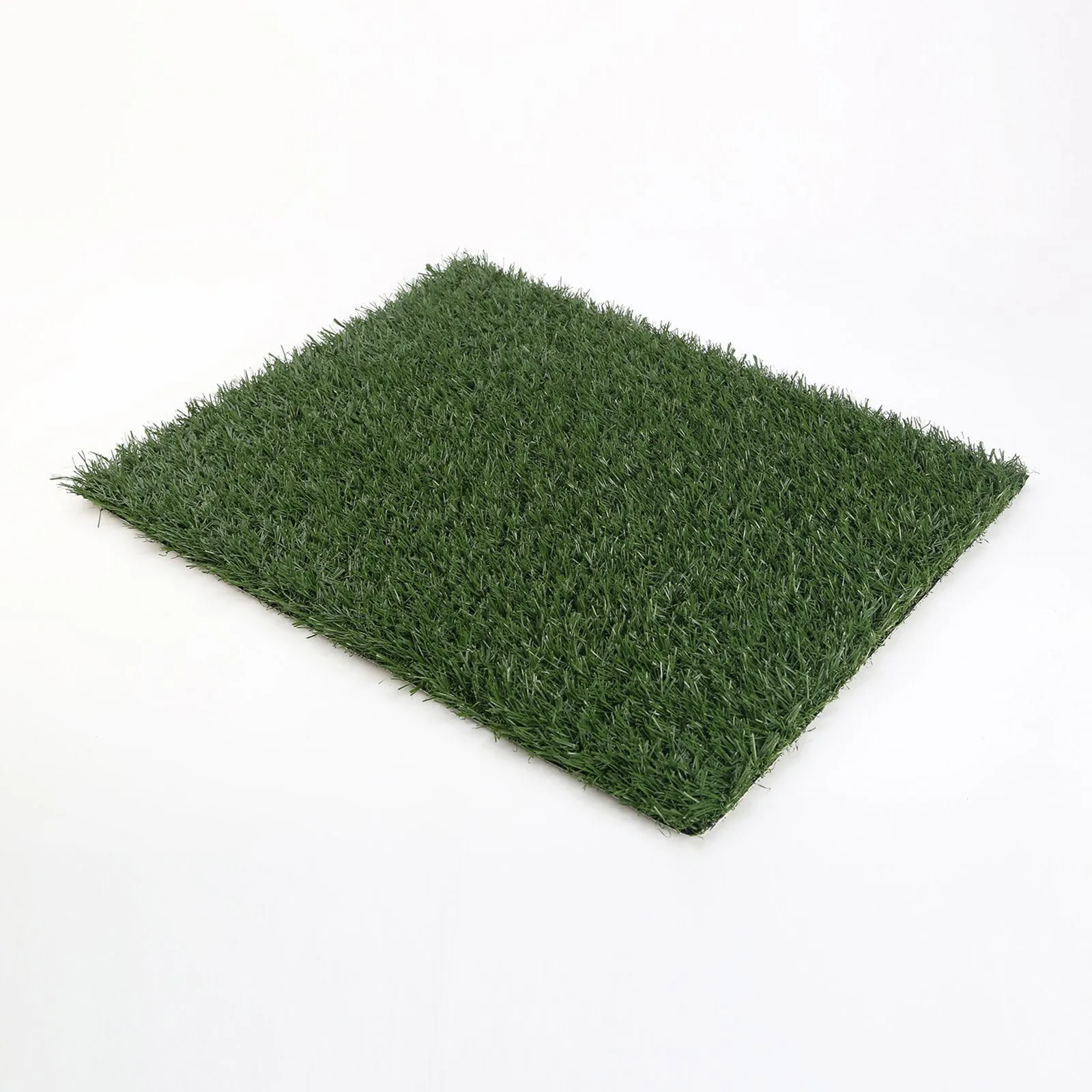 Non-Toxic Synthetic Grass Mats 63.5cm x 38cm 2-Pack for Pet Toilet