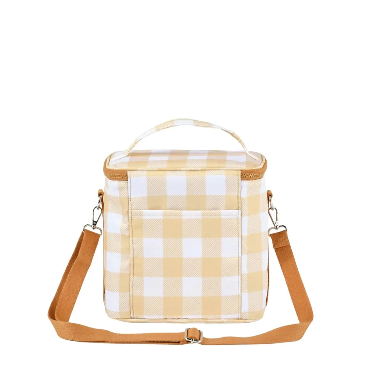 OiOi Midi Insulated Lunch Bag - Beige Gingham