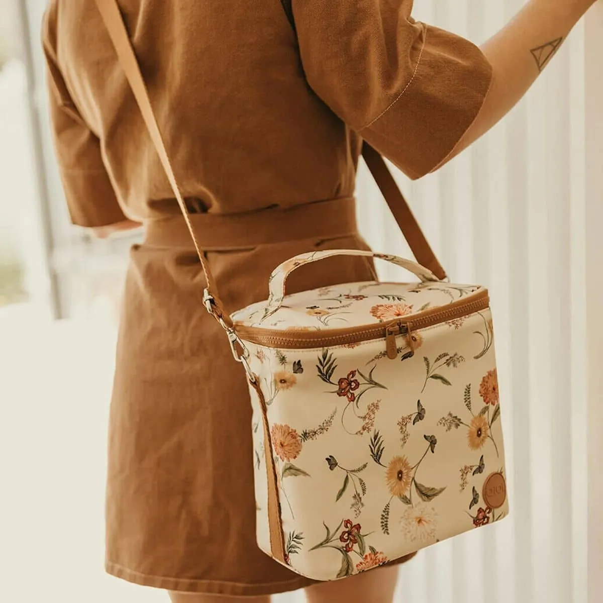 OiOi Midi Insulated Lunch Bag - Wildflower