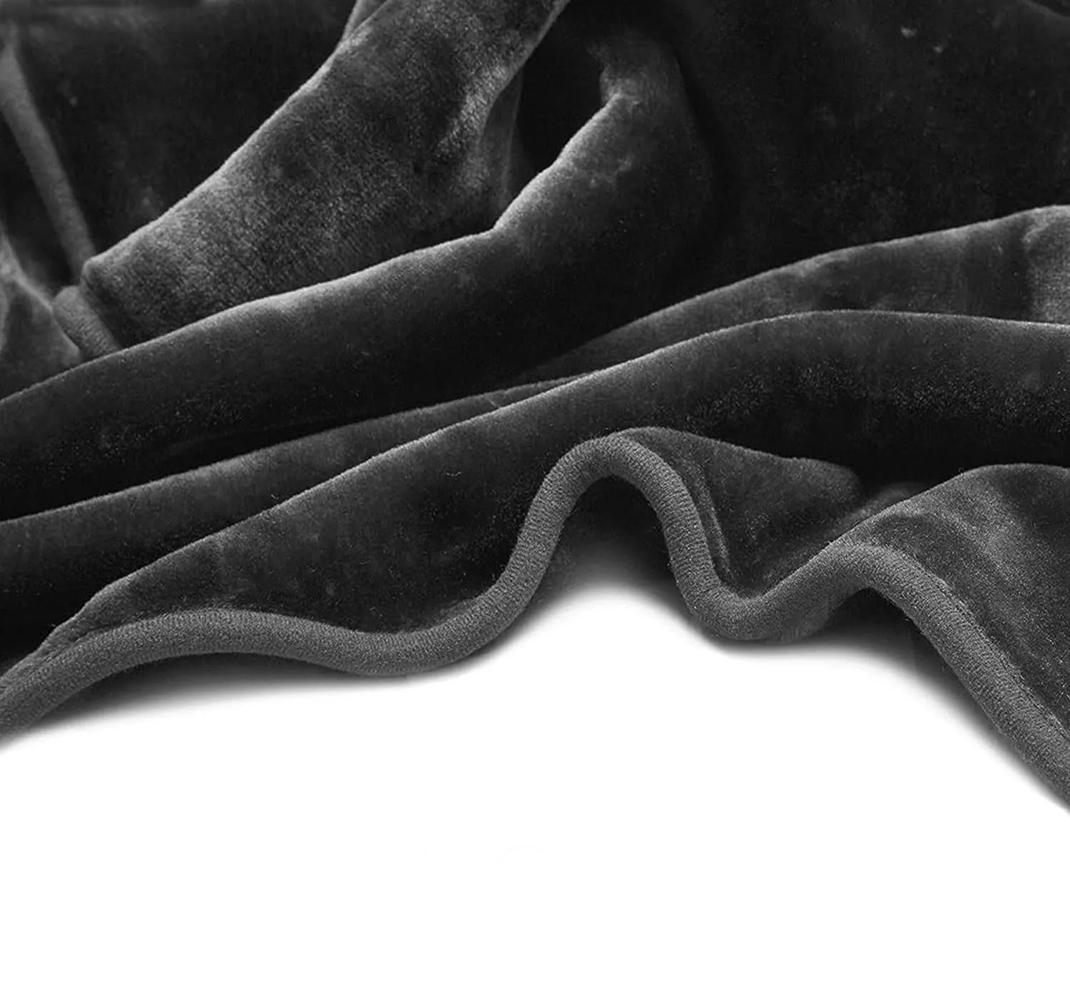 PAAVALI FASHIONS 500 TC Mink Embossed Velvet Soft Mink Blanket for Single Bed AC Blanket | Lightweight Solid Blanket for Winter, Mild Winter Mink Blanket (Grey, Single Bed - 85x60 Inch)