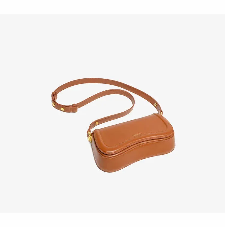 Pre Order:  Magnetic Snap Flap Leather Bag