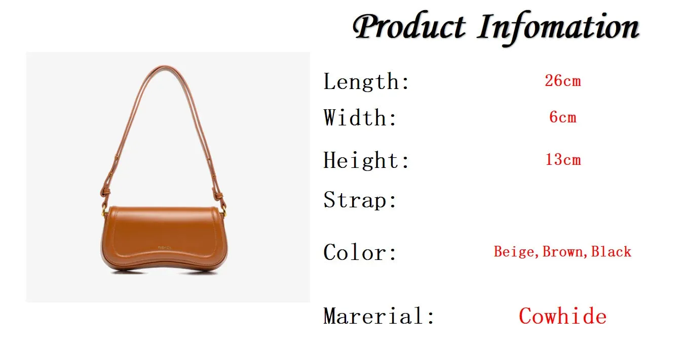 Pre Order:  Magnetic Snap Flap Leather Bag