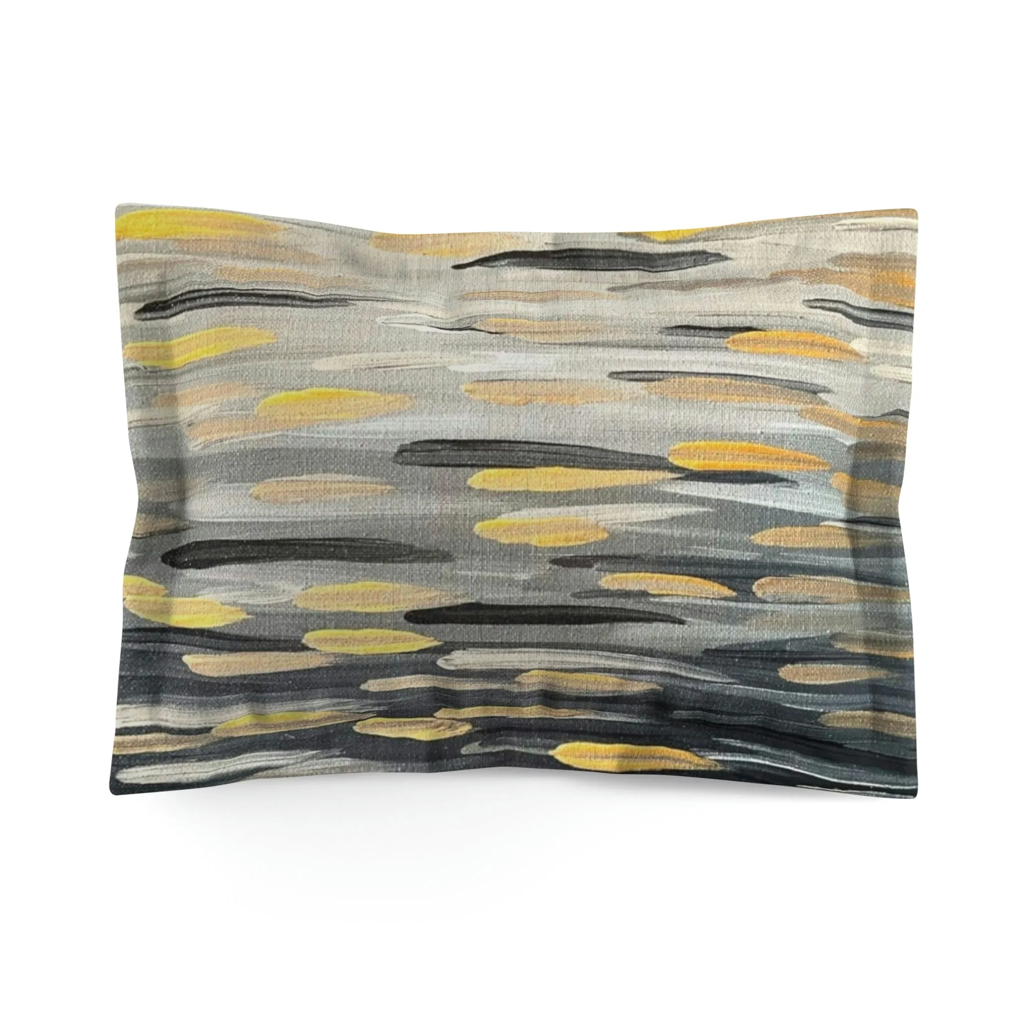 "Zebra Brushstrokes" Microfiber Pillow Sham