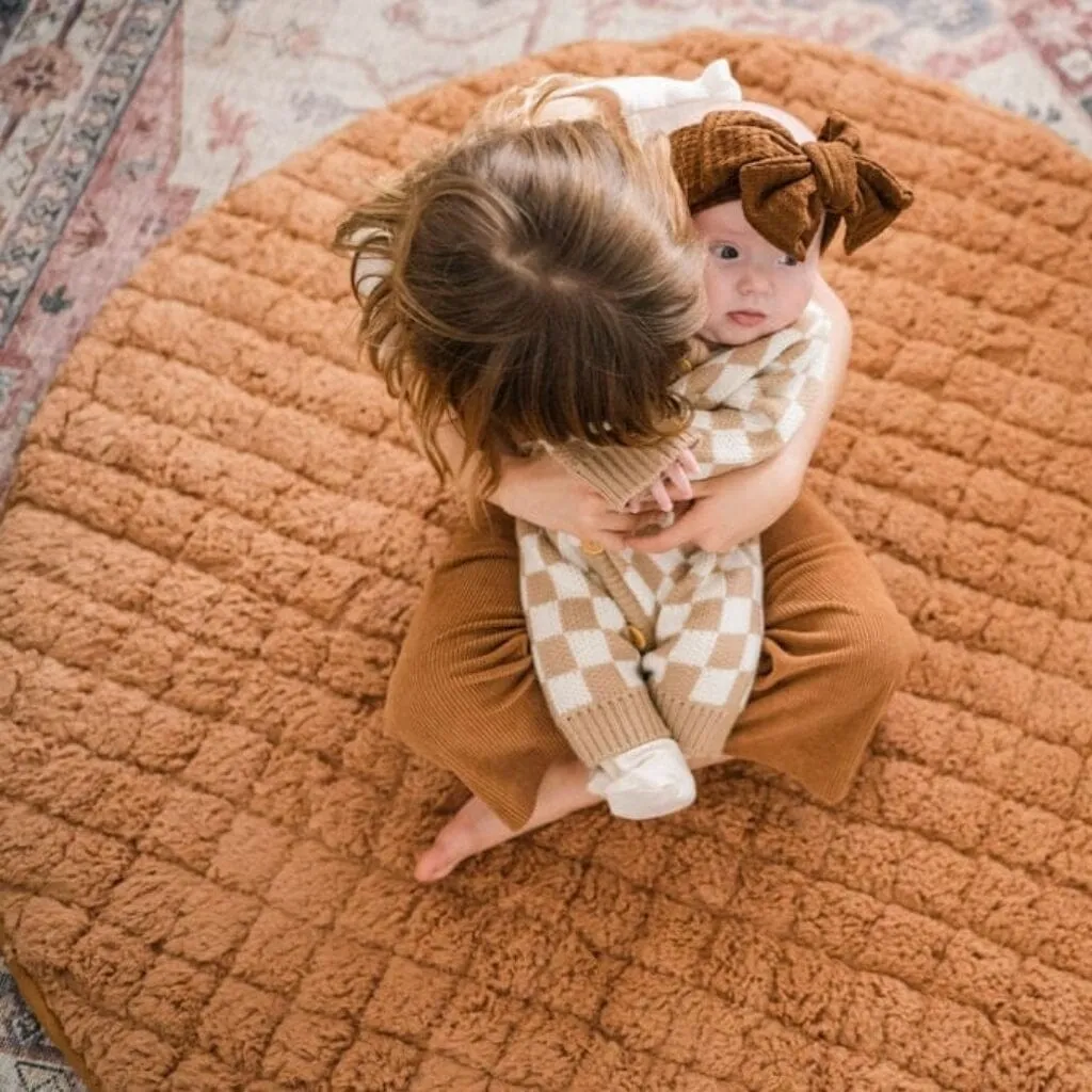 Sherpa & Cotton Baby Playmat - Camel Sherpa