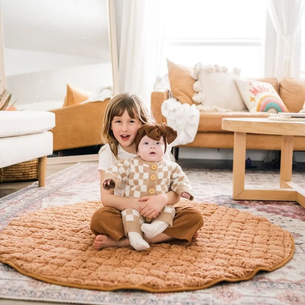 Sherpa & Cotton Baby Playmat - Camel Sherpa