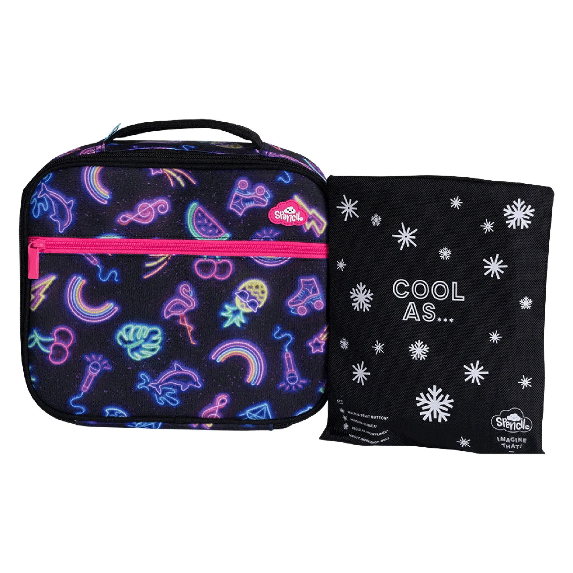 Spencil BIG Cooler Lunch Bag   Chill Pack - Neon Party