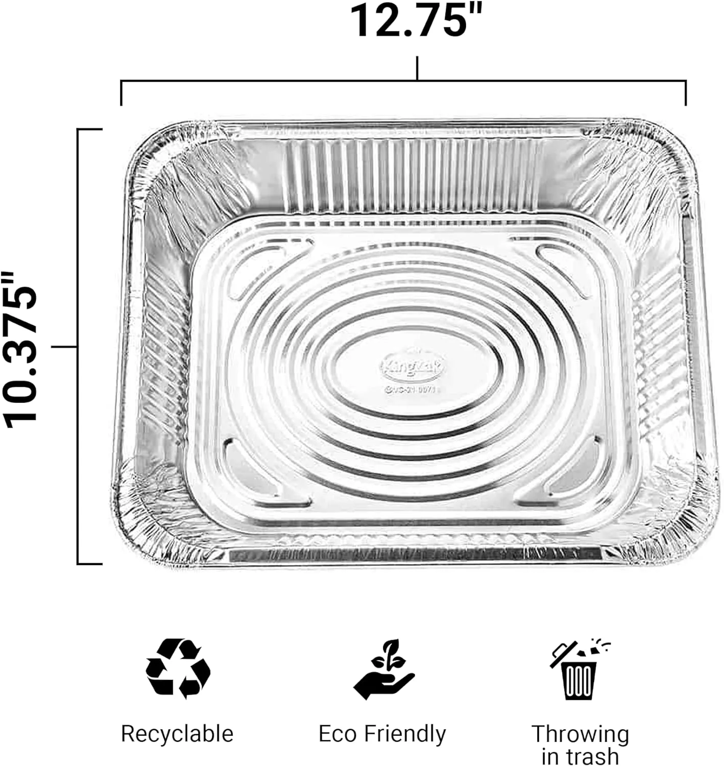 Standard Half Size Foil Steam Table Pan Shallow 9X13