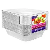 Standard Half Size Foil Steam Table Pans 9X13 [Lid Options Available]