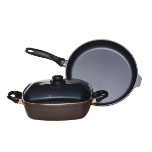 Swiss Diamond Induction 3 pc. set - Fry Pan and Square Casserole