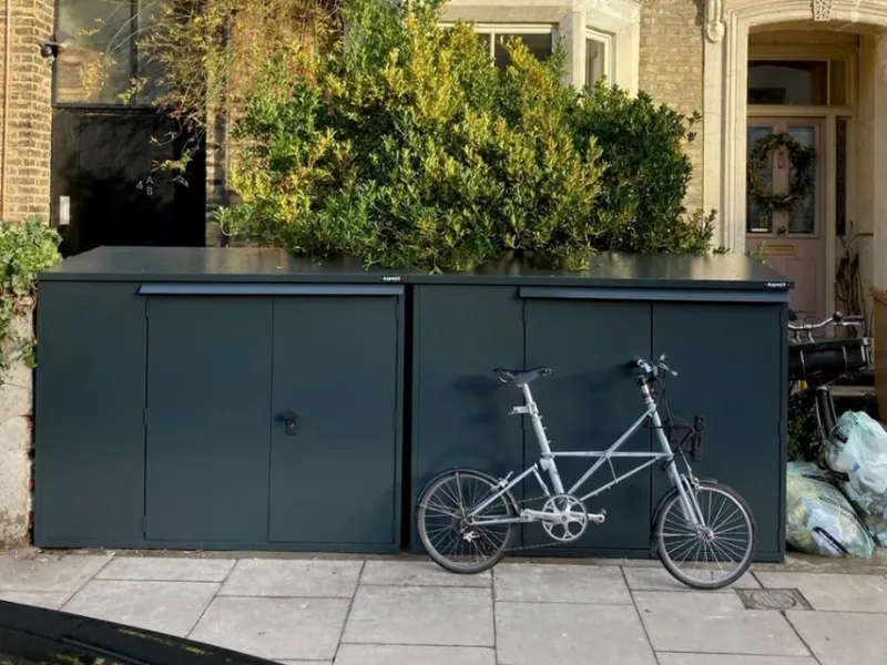 The Addition Metal Bike Shed- 3 Bikes