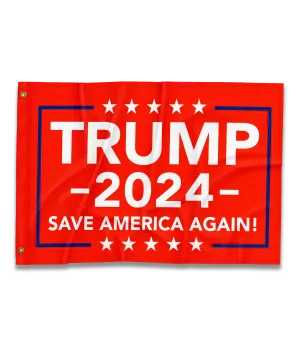 Trump 2024 Save America Again Flag