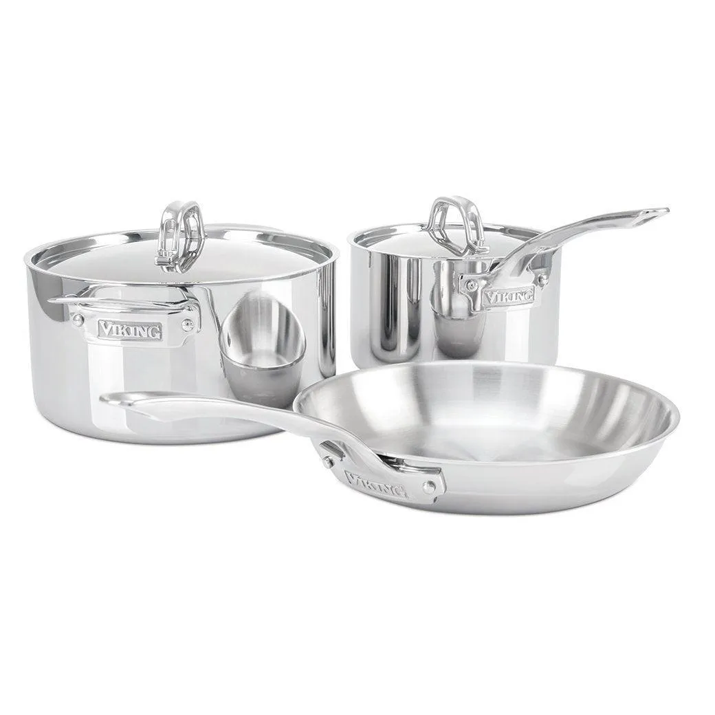 Viking 3-Ply 5-Piece Starter Cookware Set, Mirror