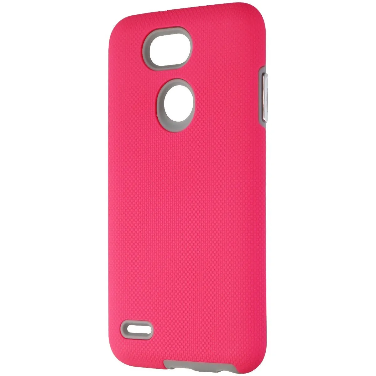 Xqisit Protective Cover for LG X Power 3 Smartphones - Pink/Gray