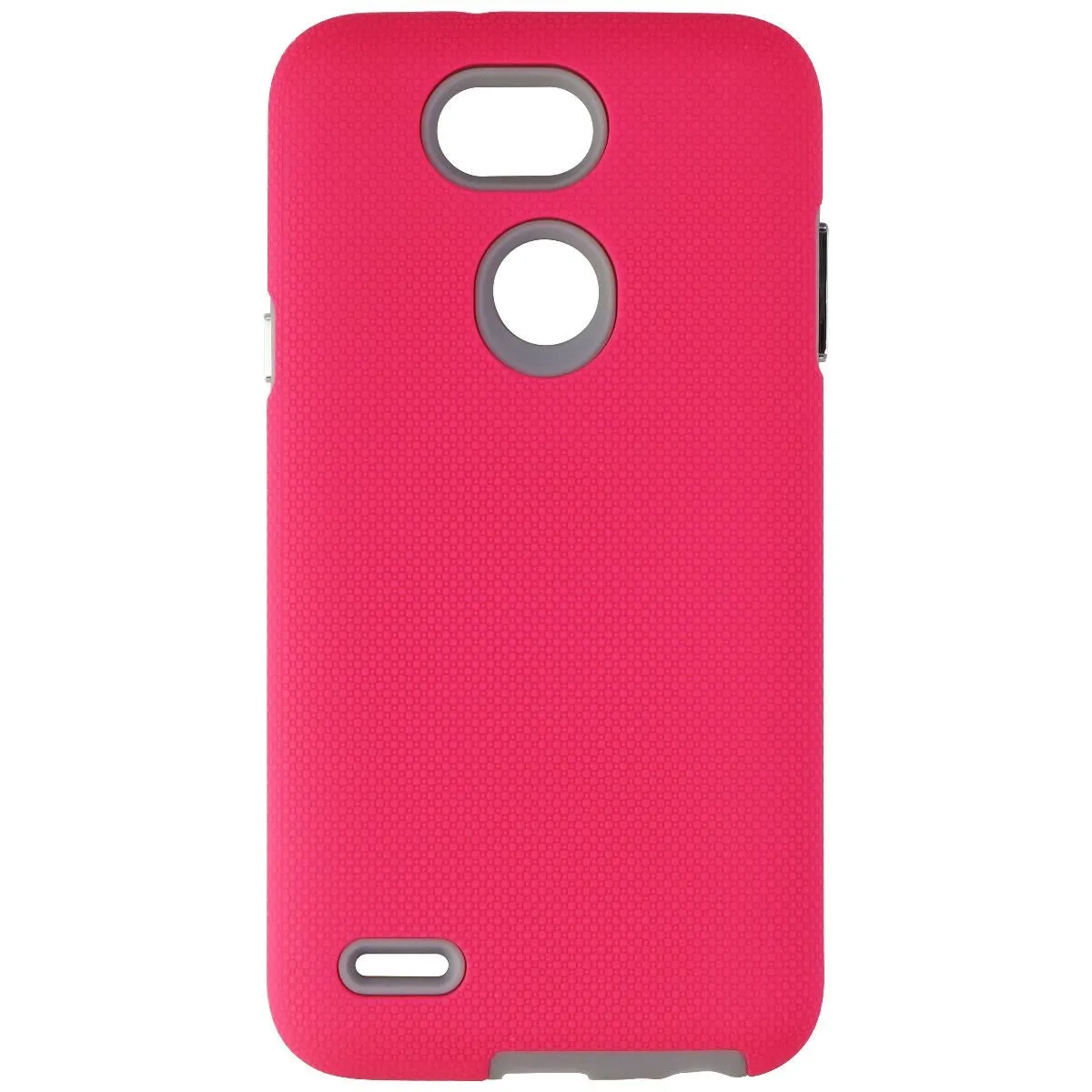 Xqisit Protective Cover for LG X Power 3 Smartphones - Pink/Gray